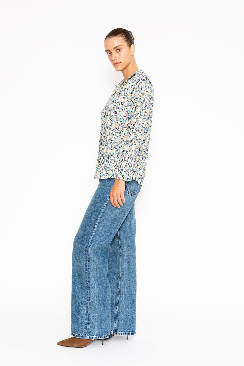 חולצת קרלה פרחונית