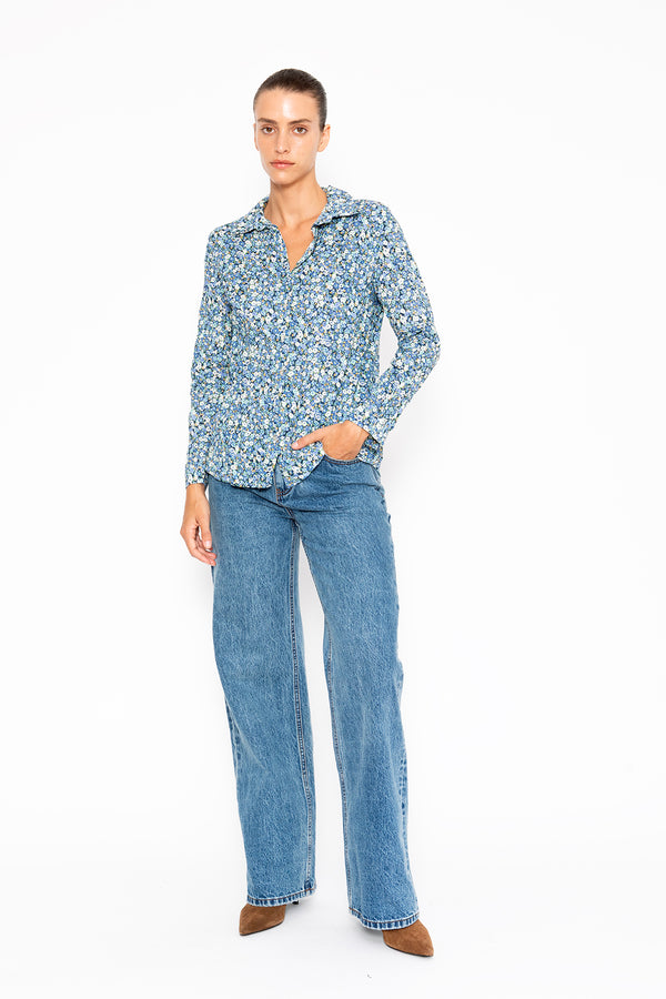 חולצת קרלה פרחונית