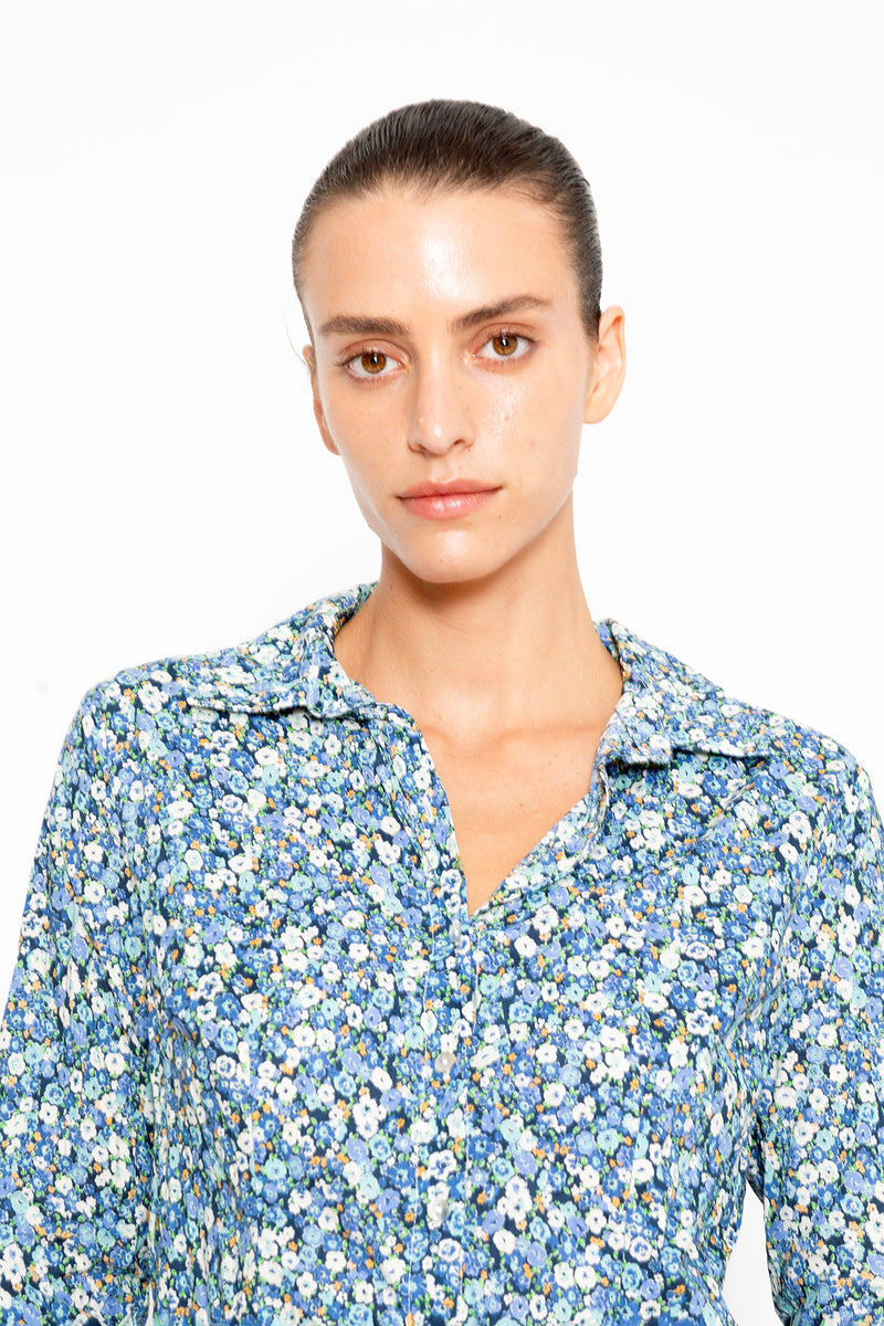 חולצת קרלה פרחונית