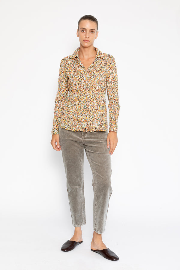 חולצת קרלה פרחונית