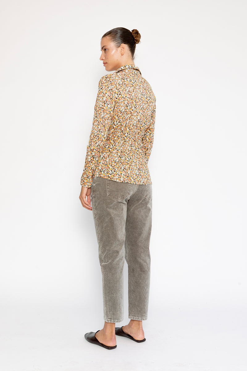חולצת קרלה פרחונית
