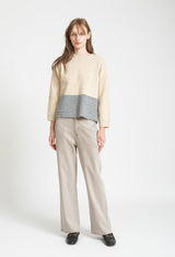 N.T24 BICOLOR SWEATER