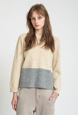 N.T24 BICOLOR SWEATER