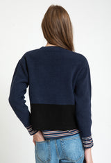 N.T24 BICOLOR SWEATER